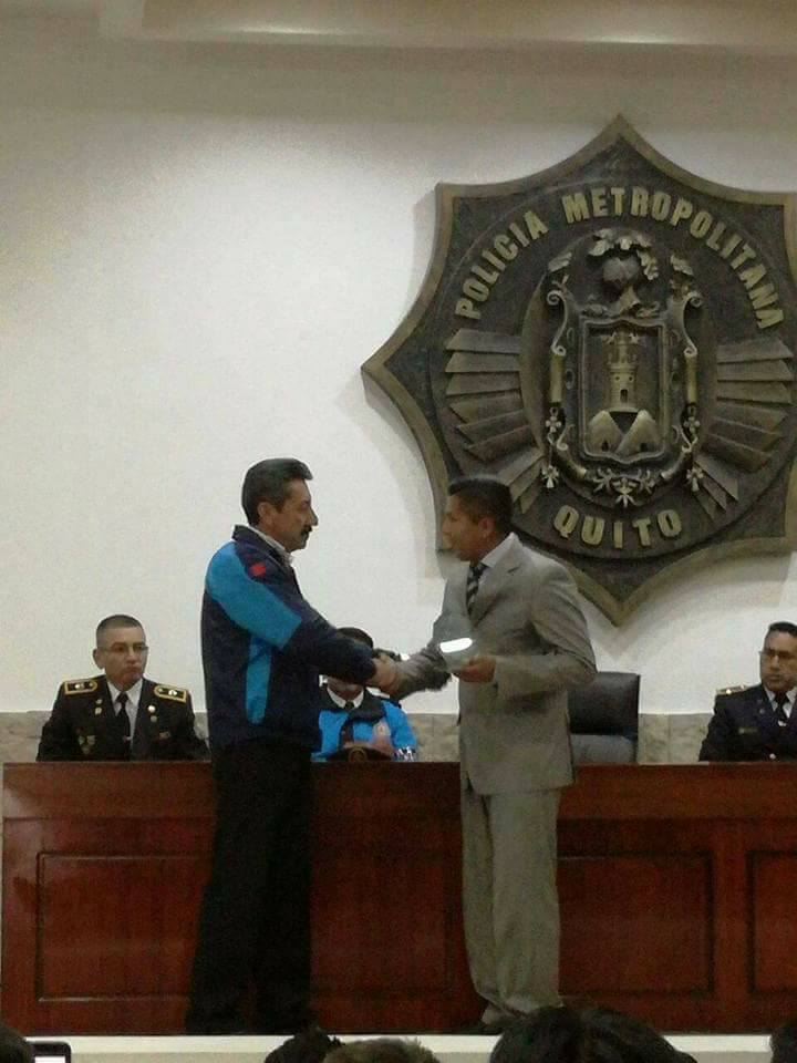 Reconocimiento Policia Metropolitana de Quito